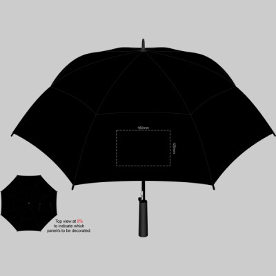 Swiss Peak Tornado 58cm Umbrella Panel 1