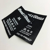 AS Colour Garment Tag Removal & Custom Woven Label Made & Sewn Into Garment